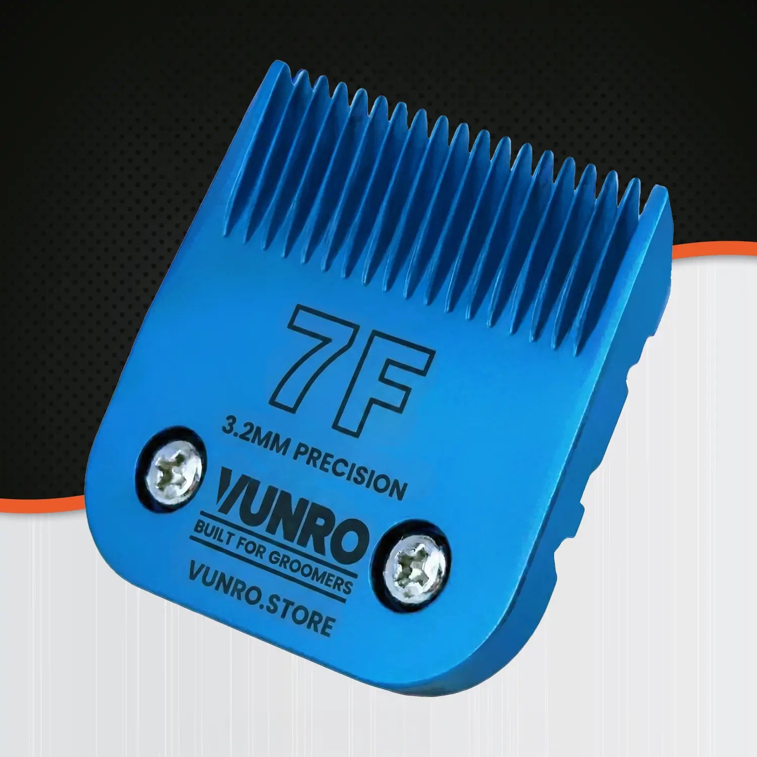 7F Blue Steel Dog Clipper Blade (3.2 mm) by VUNRO